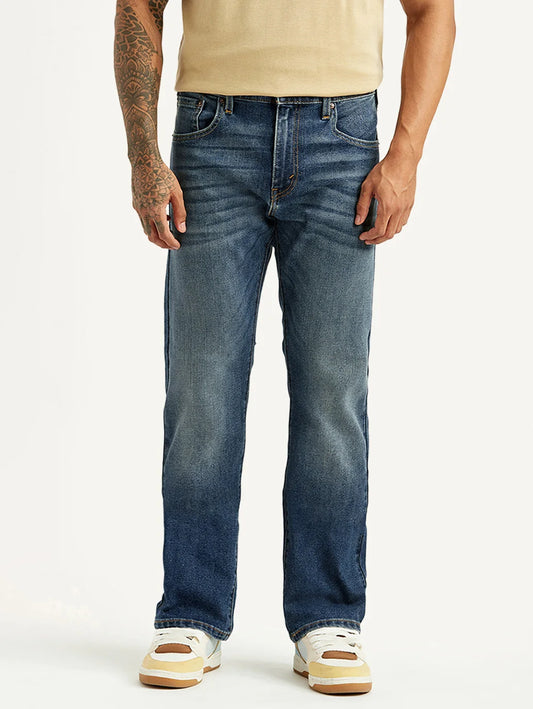 Levis - Men's Tinted 517 Blue Bootcut Mid Rise Jeans