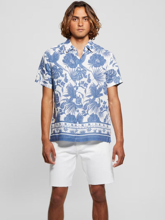 Guess - Eco Island Border Linen Shirt