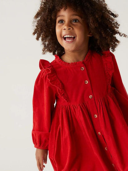 Marks & Spencer - Red Corduroy Dress