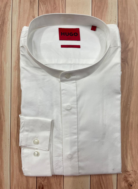 HUGO  - Slim-fit shirt in easy-iron