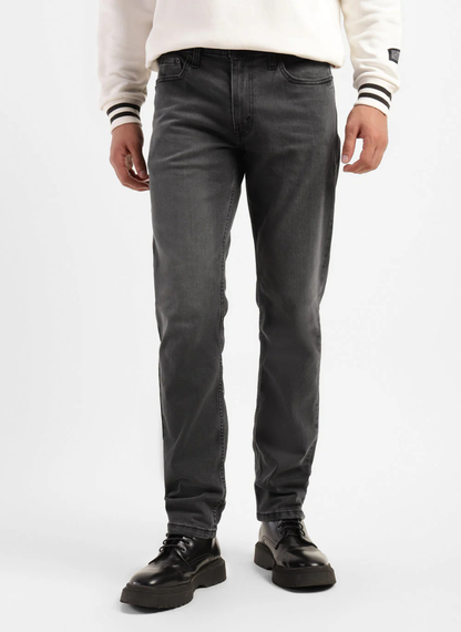 Levis - Men's 511 Grey Slim Fit Mid Rise Jeans