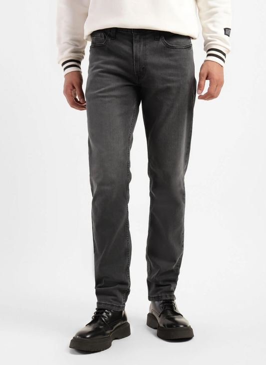 Levis - Men's 511 Grey Slim Fit Mid Rise Jeans