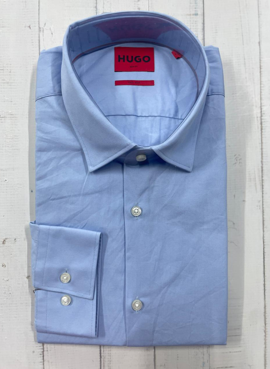 HUGO  - Slim-fit shirt in easy-iron