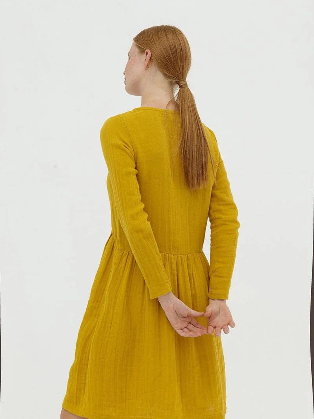 Tiralahilacha - Muslin Mustard Dress