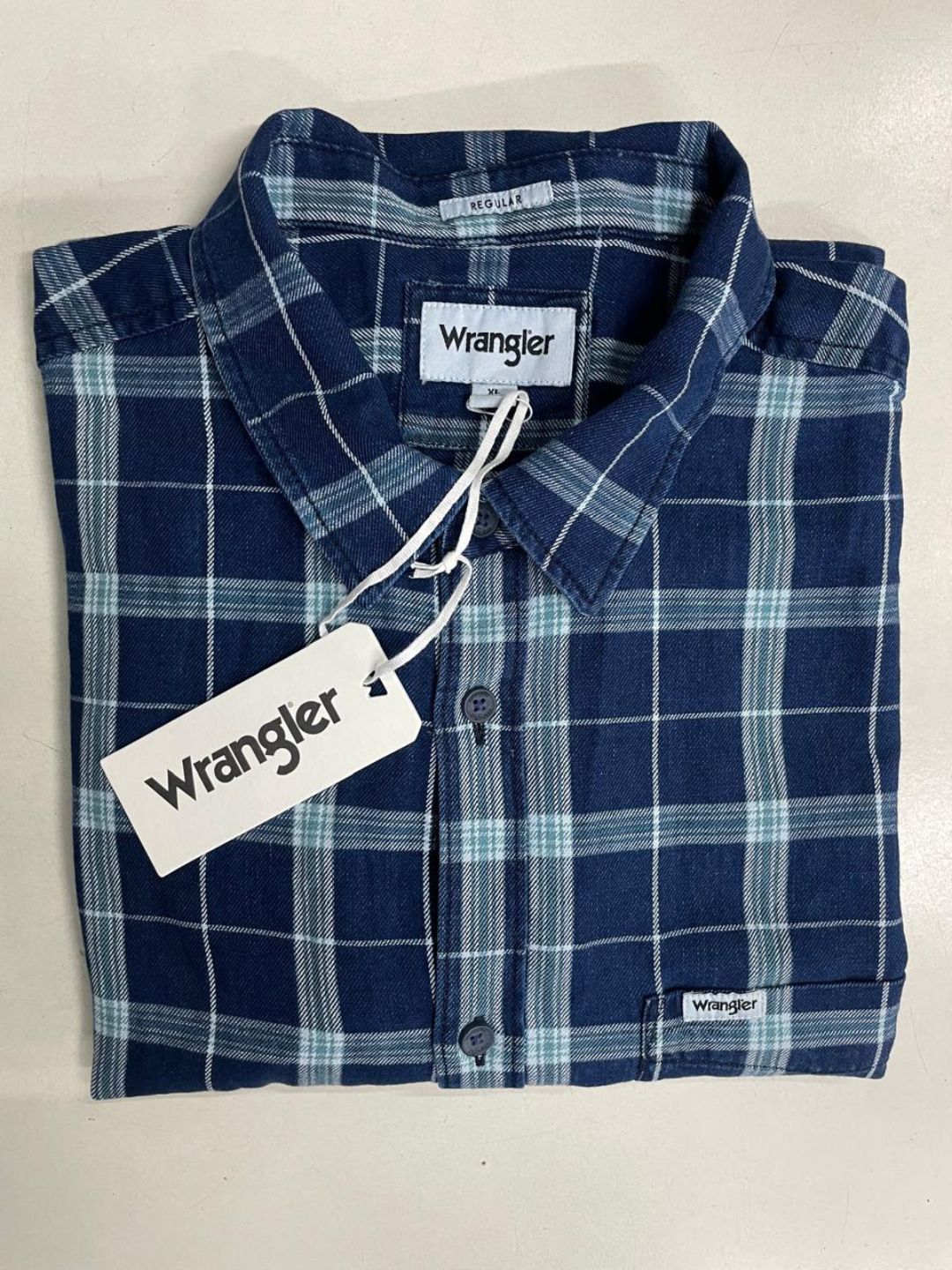 Wrangler - Blue Check Full Sleeve Shirt