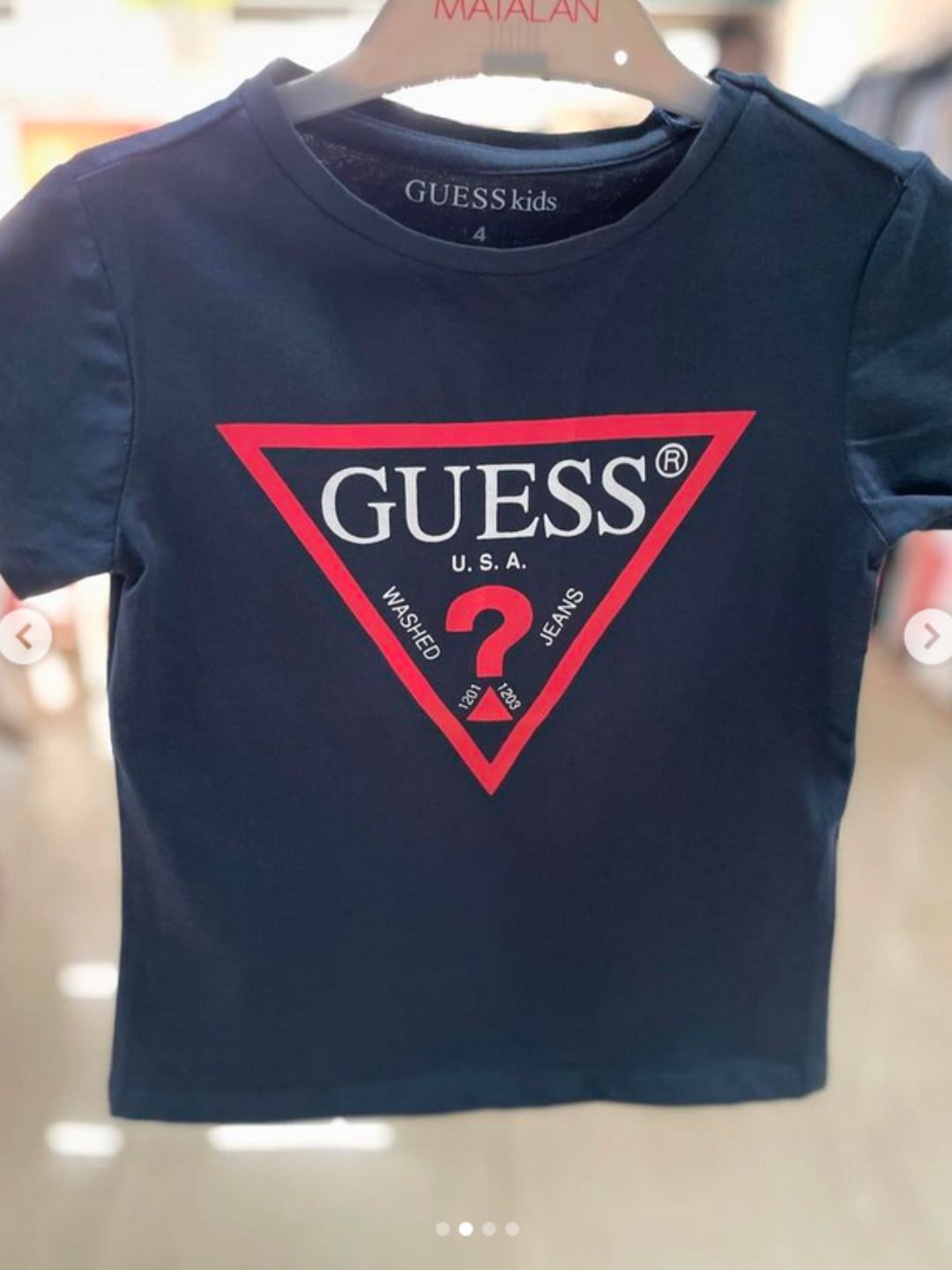 Guess - Girls T-Shirts - Blue - White - Cream