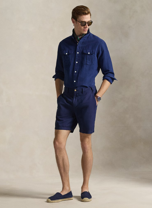 Polo Ralph Lauren - Classic Fit Linen-Cotton Shorts