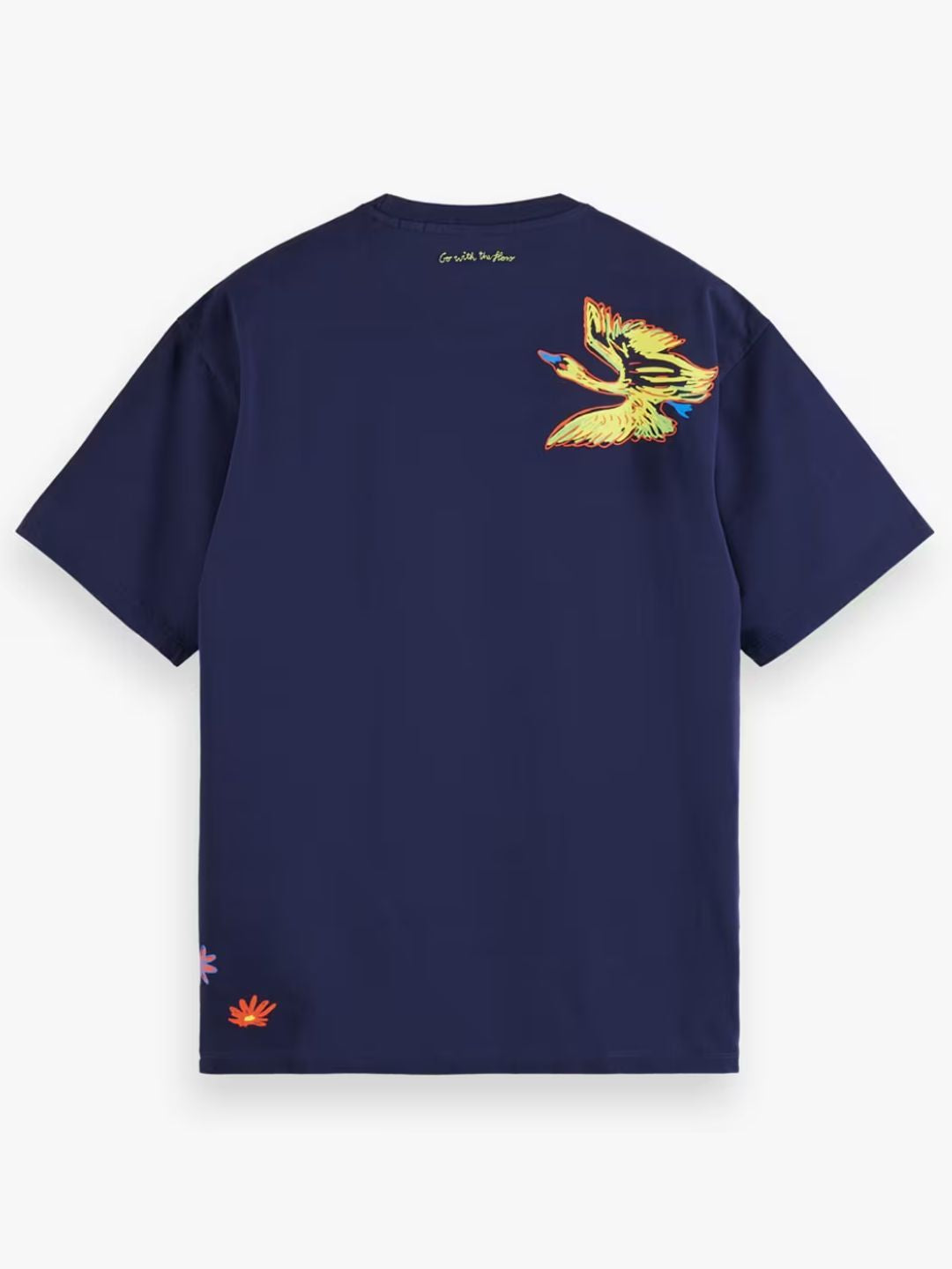 Scotch & Soda - Placed Swan Artwork T-Shirt