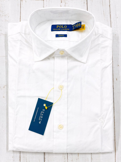 Polo Ralph Lauren - Slim Fit White Full Sleeve Shirt