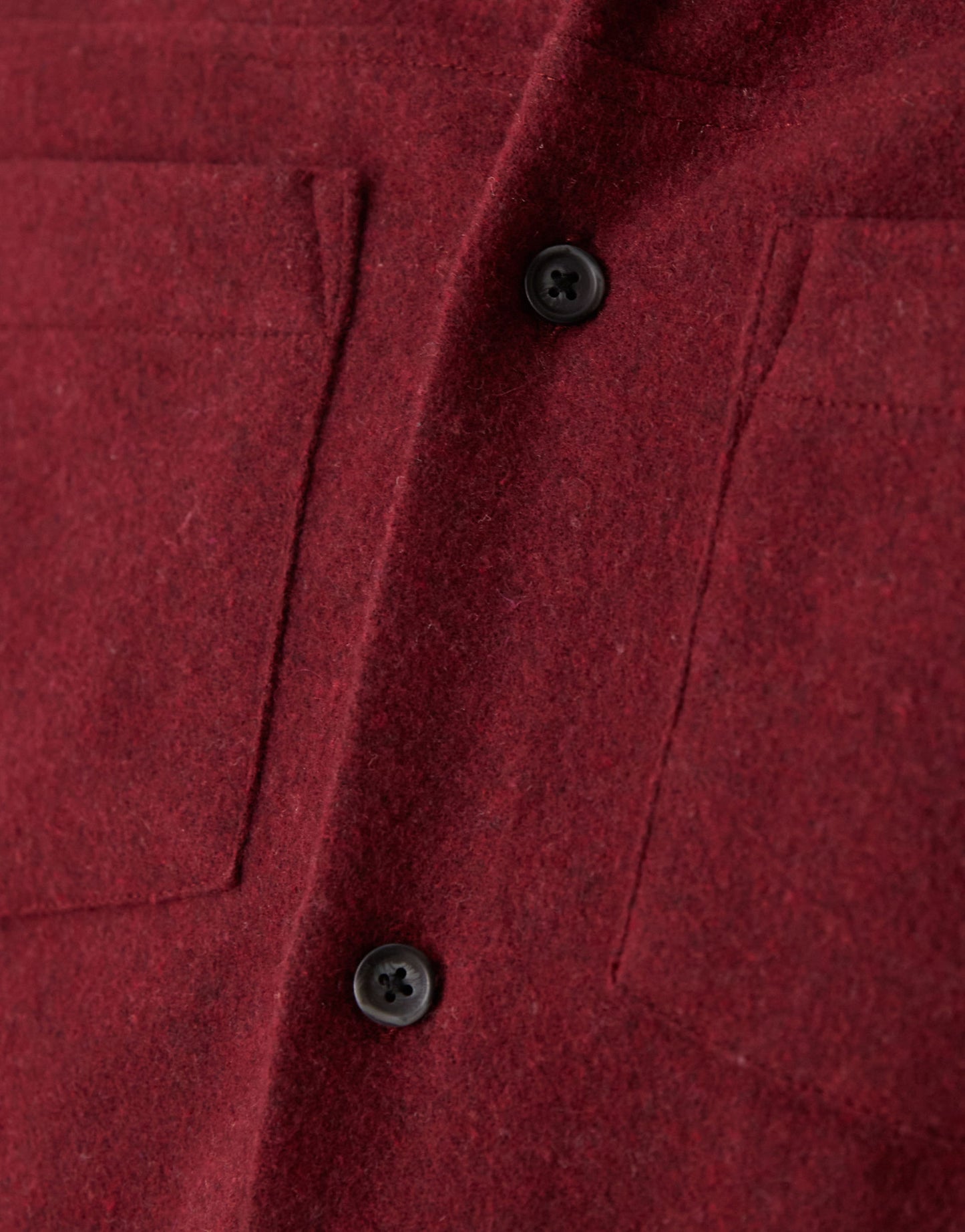 ASOS DESIGN - brushed overshirt in burgundy