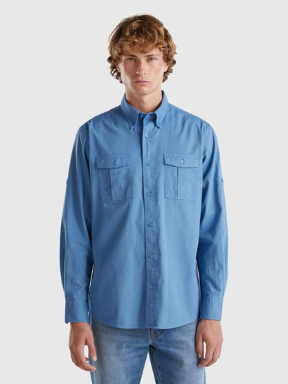 Benetton - Slim fit buttondown shirt