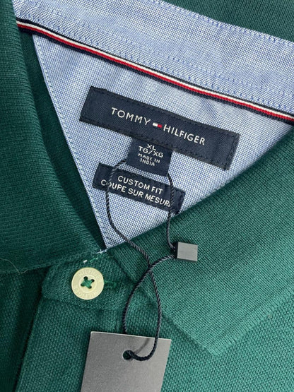 Tommy Hilfiger -Mens Custom Fit Green Polo T shirts