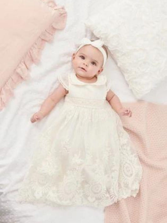 Next - White Christening Baby Dress