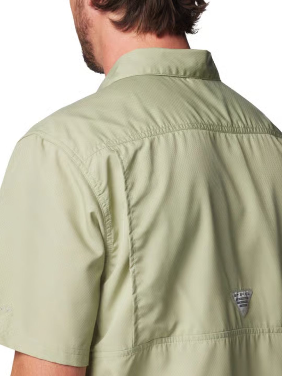 COLUMBIA - Mens Green Omni-Shade Slack Tide Camp Short Sleeve Shirt