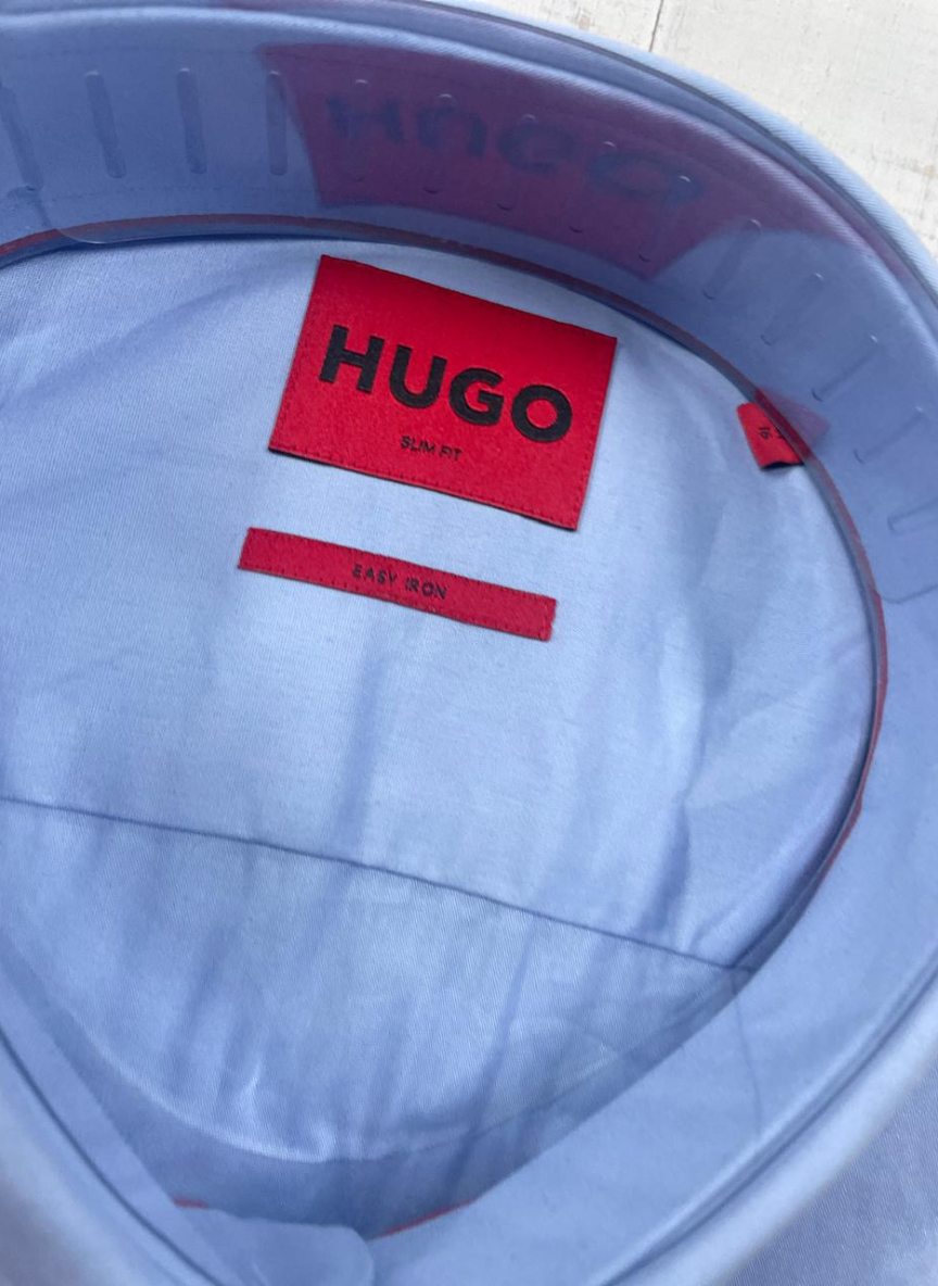 HUGO  - Slim-fit shirt in easy-iron