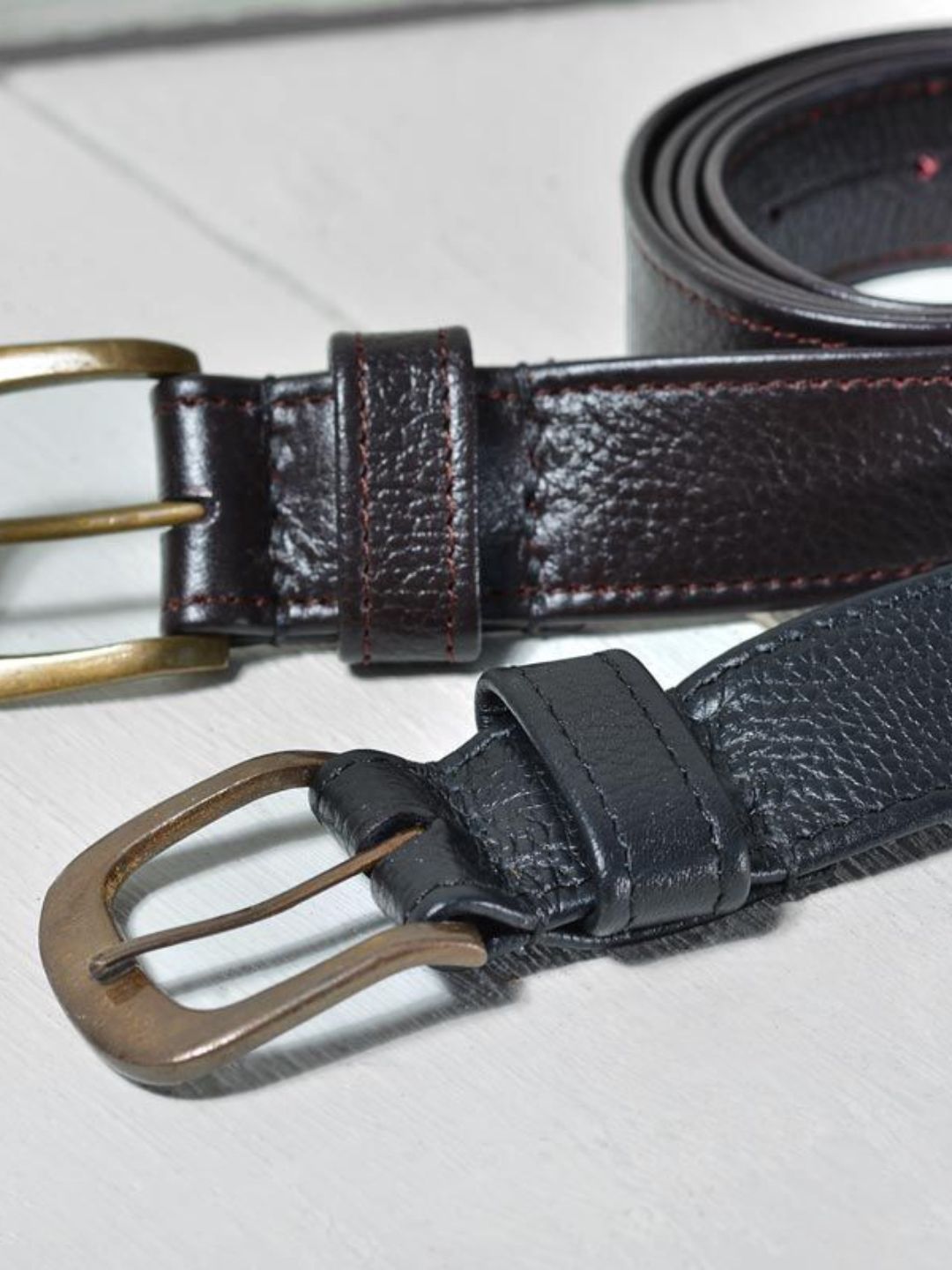 Men's Leather Belt - Genuine Leather