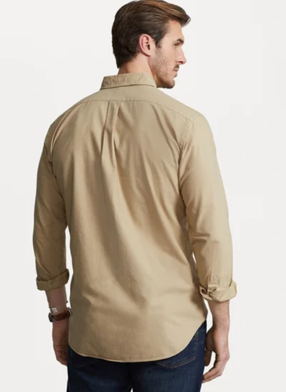 Polo Ralph Lauren - GARMENT DYED OXFORD SHIRT - surrey tan