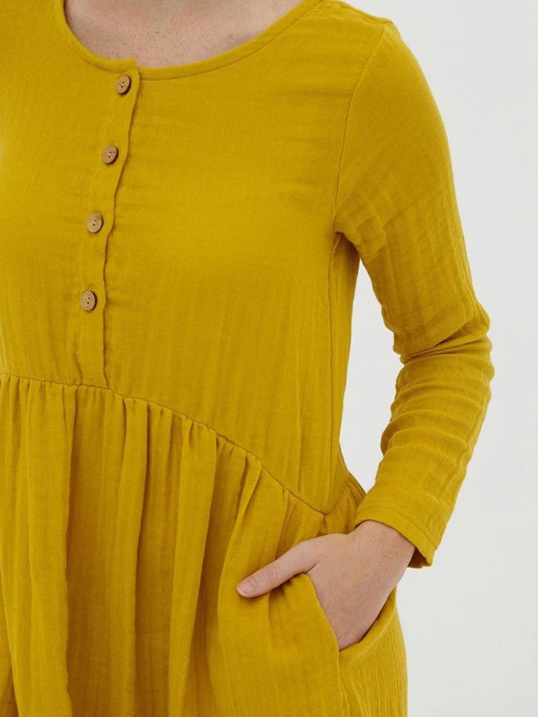 Tiralahilacha - Muslin Mustard Dress