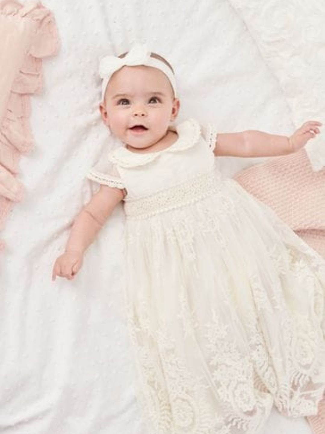 Next - White Christening Baby Dress