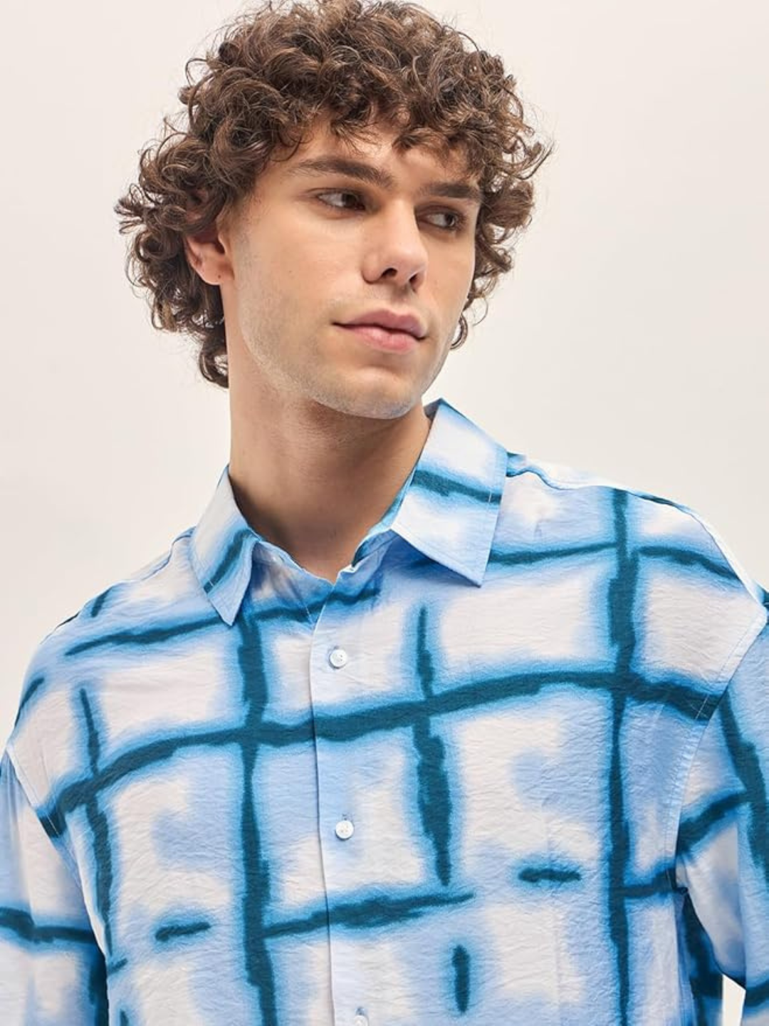 THE BEAR HOUSE - Men's Relaxed Fit Printed Overshirt