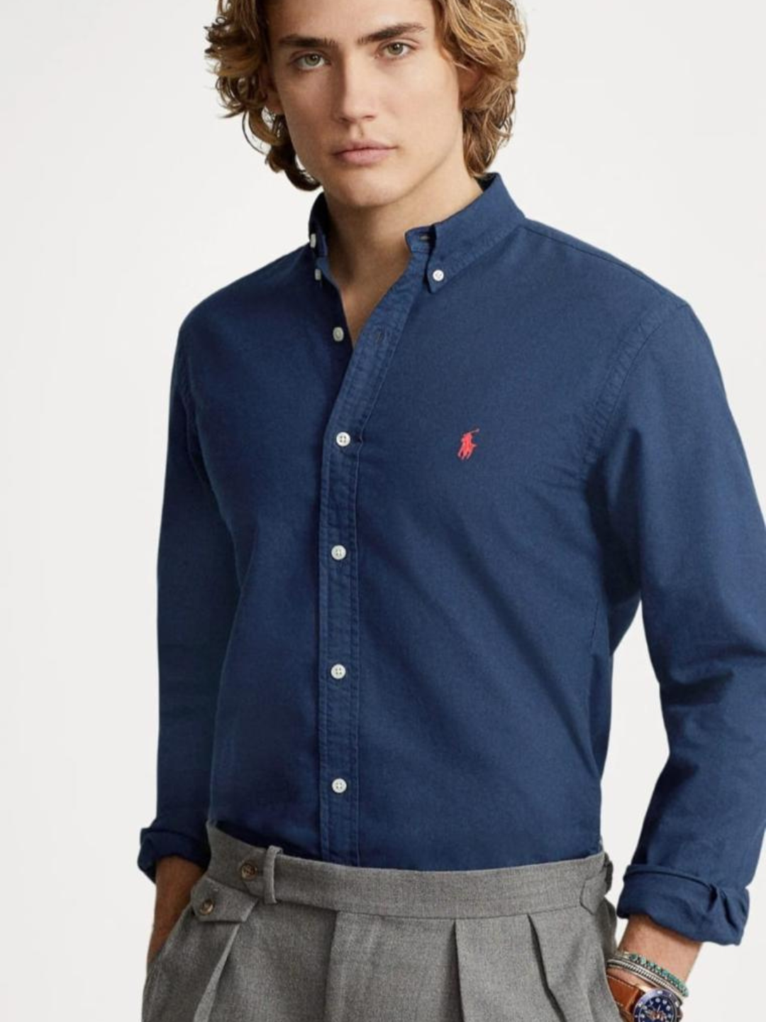 Polo Ralph Lauren - Garment Dyed - Navy Blue - Orange Logo