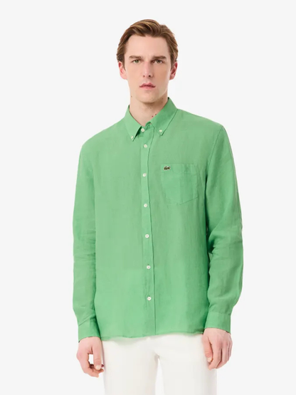 Lacoste - Long Sleeves Regular Fit Linen Shirt