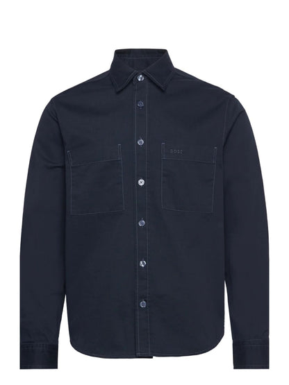 BOSS -Relaxed-fit shirt in cotton twill