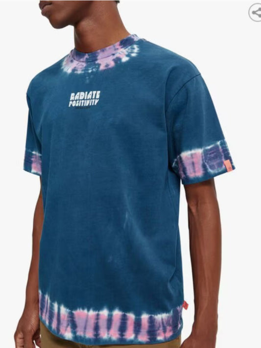 SCOTCH & SODA - Tie & Dye Print Crew-Neck T-Shirt