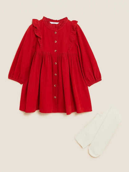 Marks & Spencer - Red Corduroy Dress