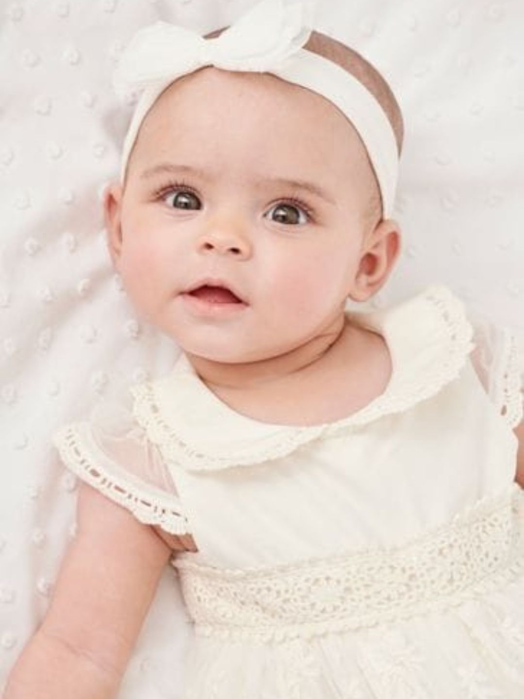 Next - White Christening Baby Dress