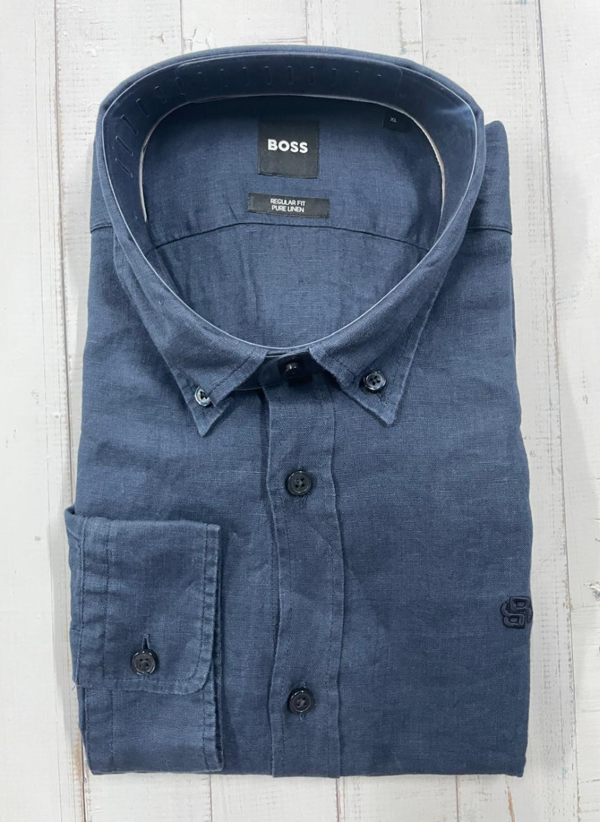 BOSS - Full sleeve LINEN shirt - Regular Fit