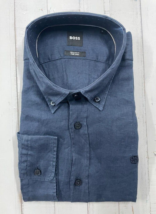 BOSS - Full sleeve LINEN shirt - Regular Fit