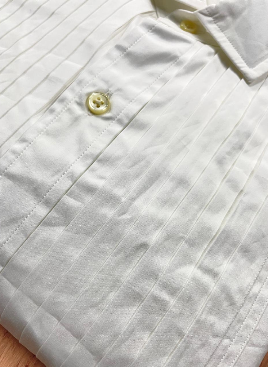 Polo Ralph Lauren - Full sleeve white Tuxedo custom fit shirt