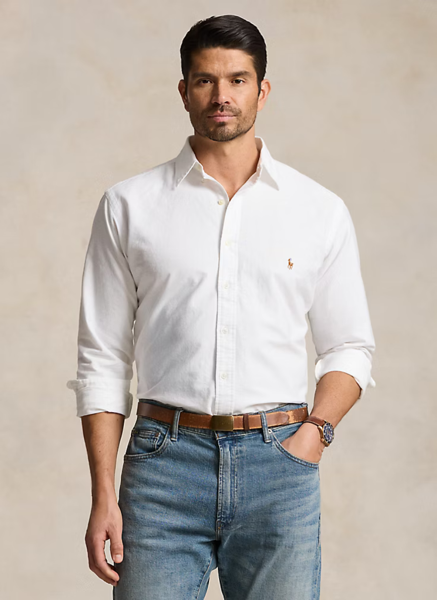 Polo Ralph Lauren - GARMENT DYED OXFORD SHIRT - White