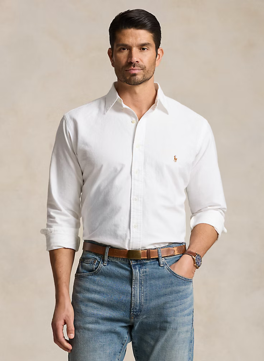Polo Ralph Lauren - GARMENT DYED OXFORD SHIRT - White