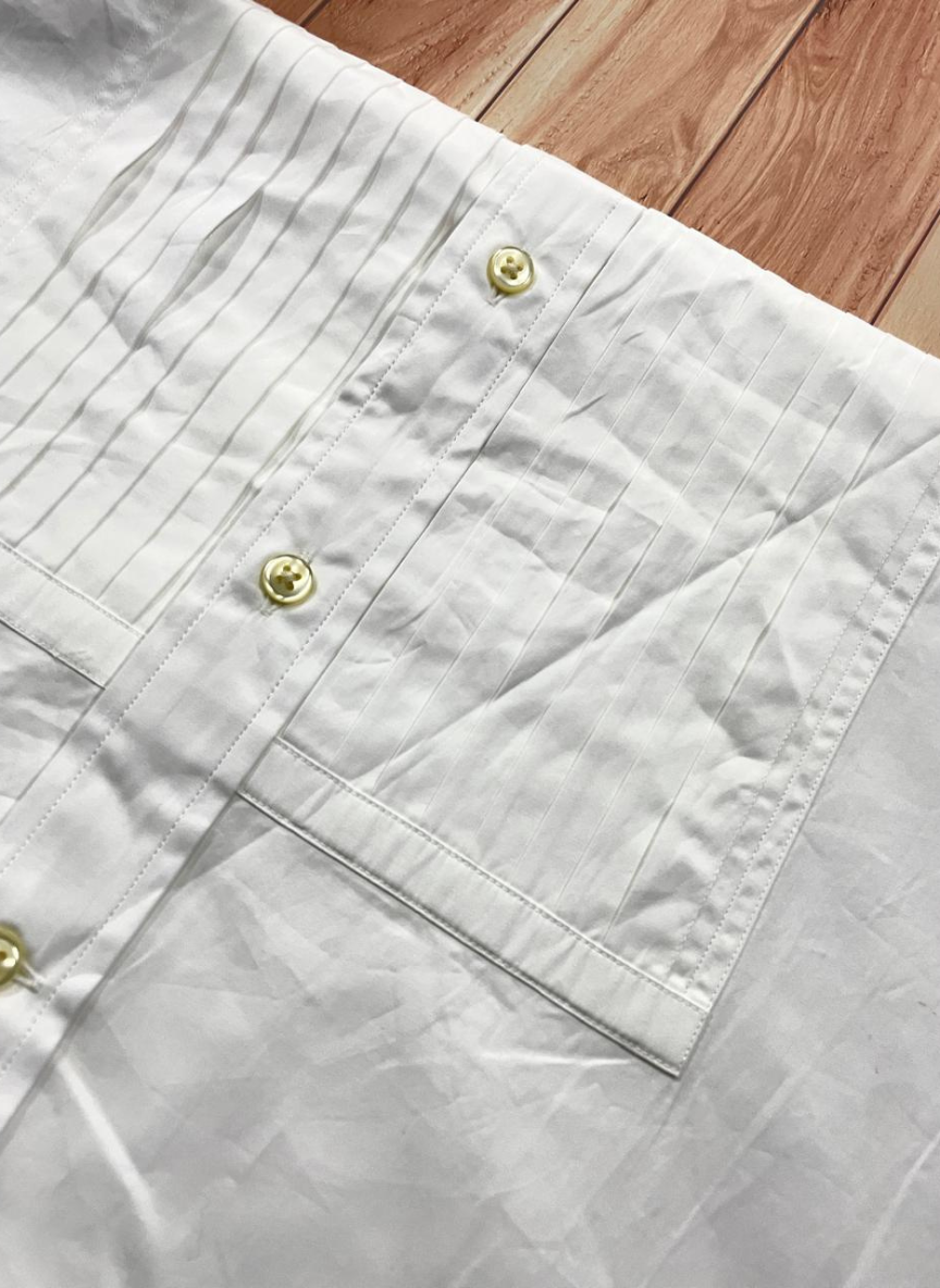 Polo Ralph Lauren - Full sleeve white Tuxedo custom fit shirt