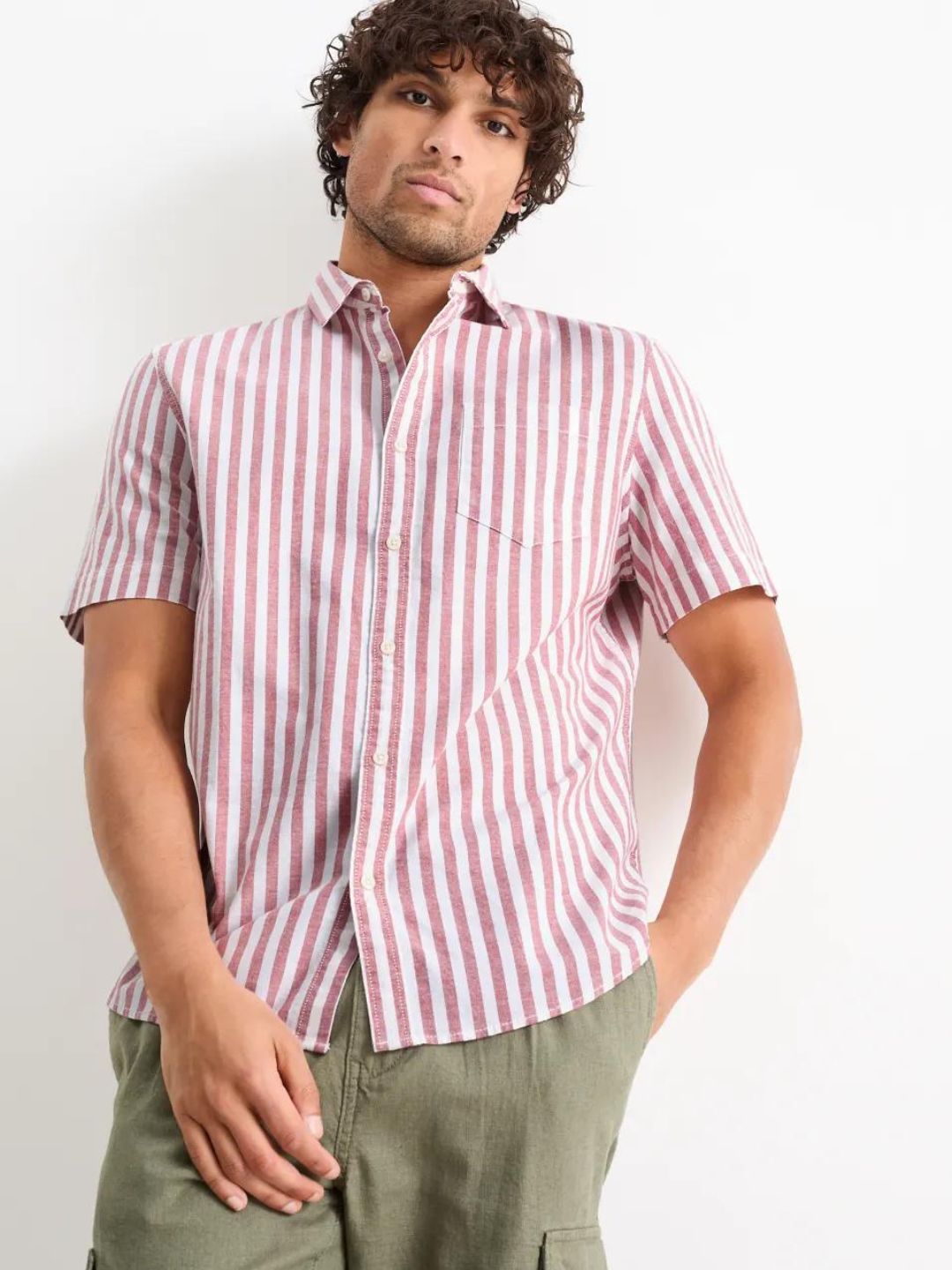 C&A - Shirt - regular fit - Kent collar - striped