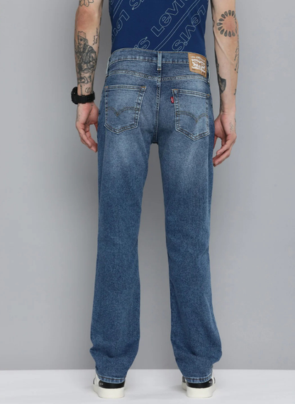 Levis - Men's 511 Blue Slim Fit Mid Rise Jeans