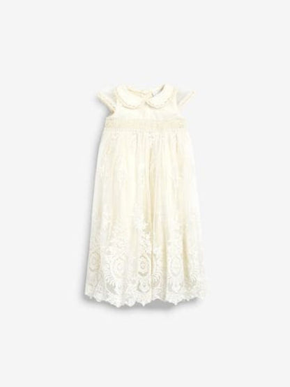 Next - White Christening Baby Dress