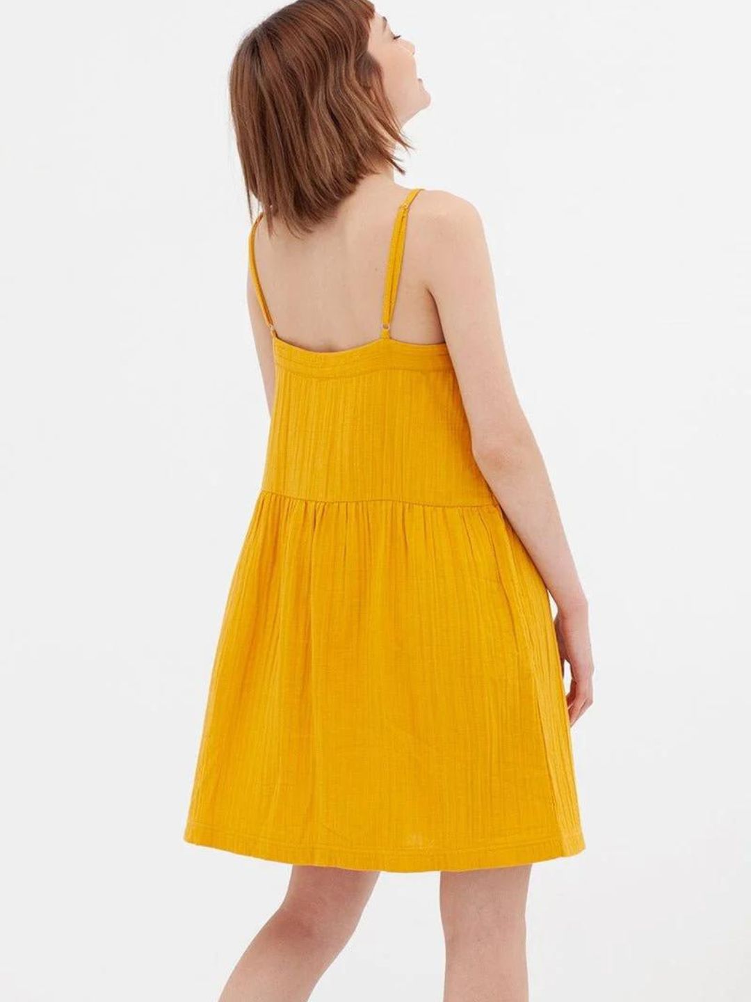 Tiralahilacha - Muslin Mustard Dress