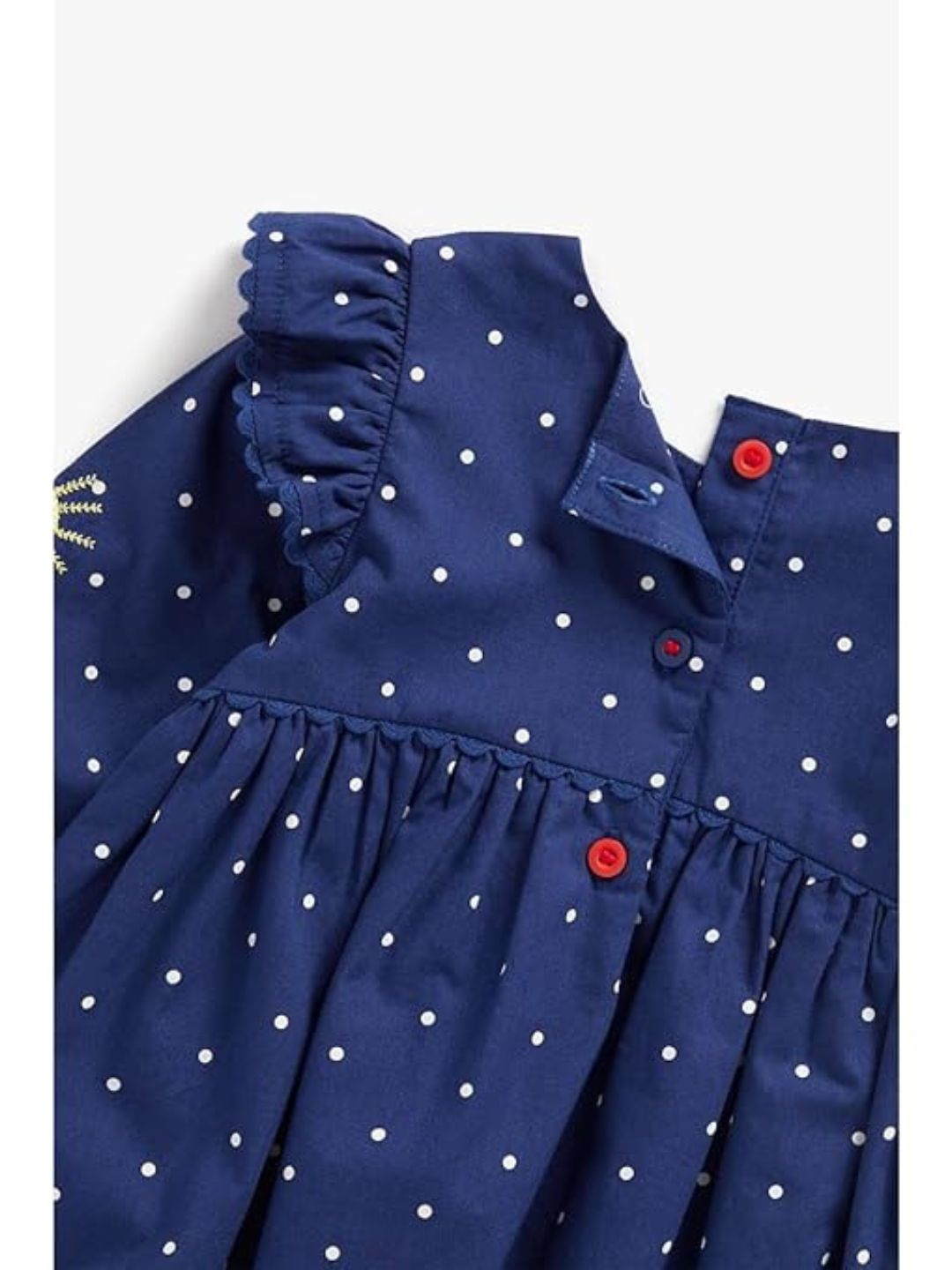 Mothercare - Blue Printed Full Sleeves Dress