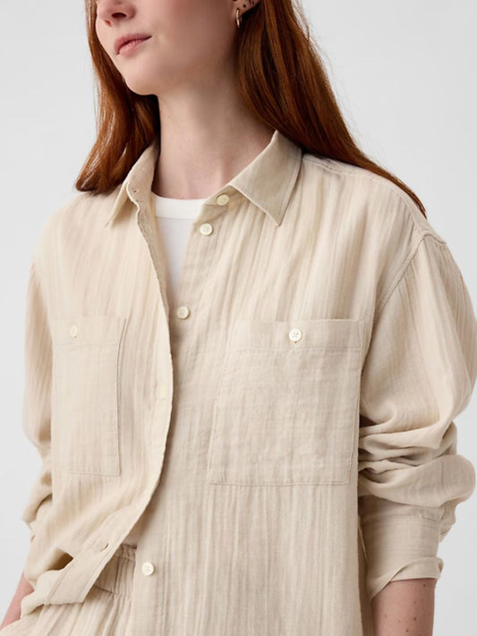 Gap - Crinkle Gauze Big Shirt