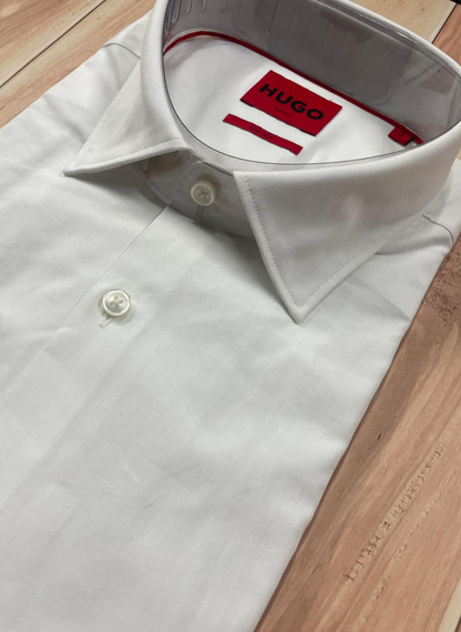 HUGO  - Slim-fit shirt in easy-iron