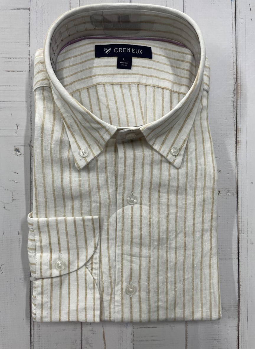 CREMIEUX - Full sleeve linen shirts