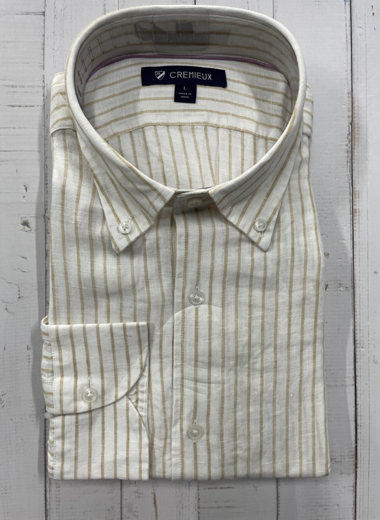 CREMIEUX - Full sleeve linen shirts