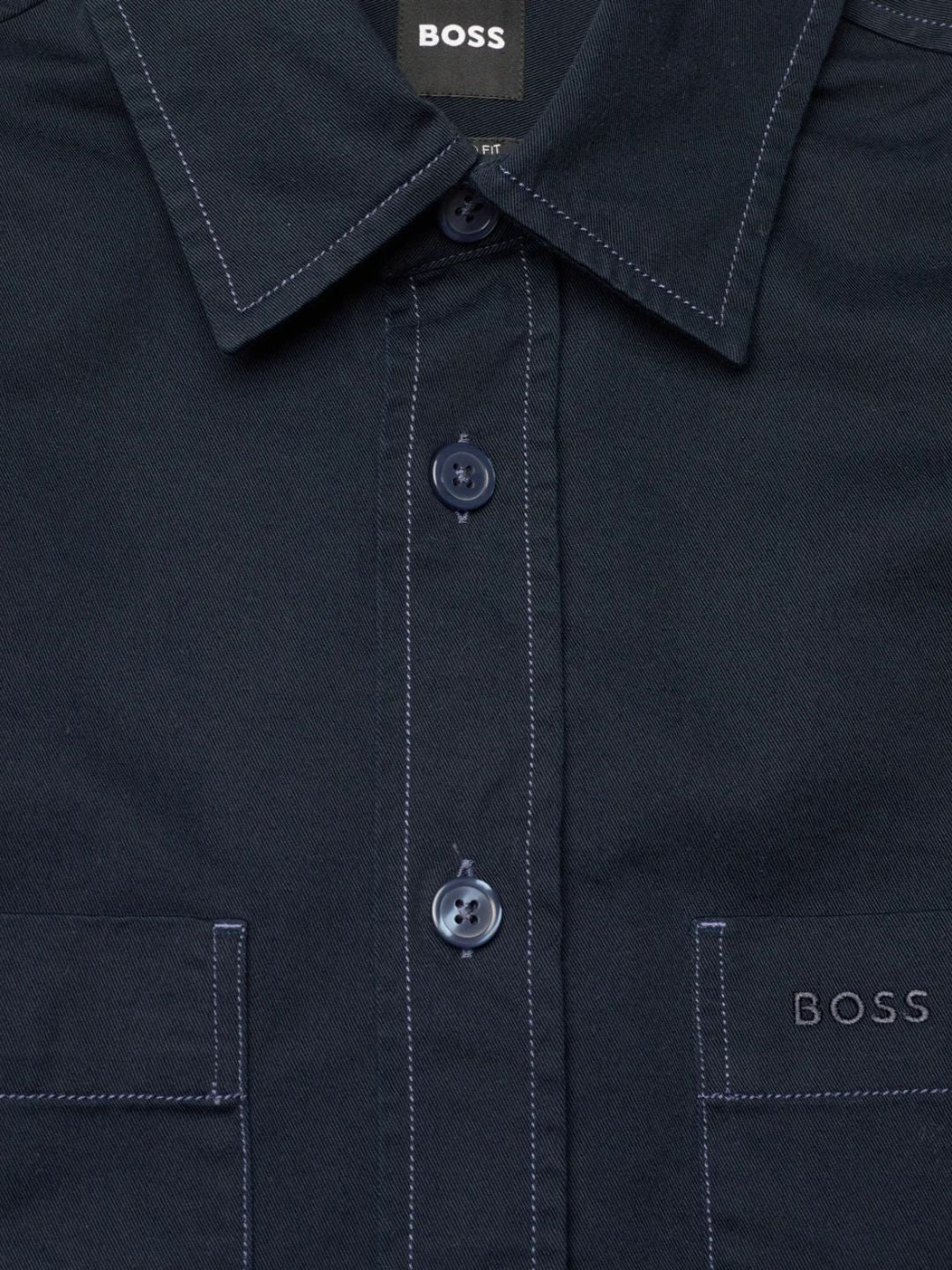 BOSS -Relaxed-fit shirt in cotton twill