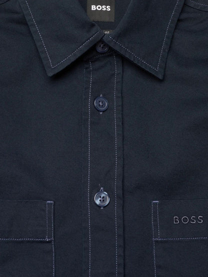 BOSS -Relaxed-fit shirt in cotton twill