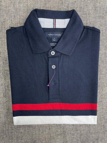 Tommy Hilfiger -Mens Slim Fit Stretch Polo T shirts