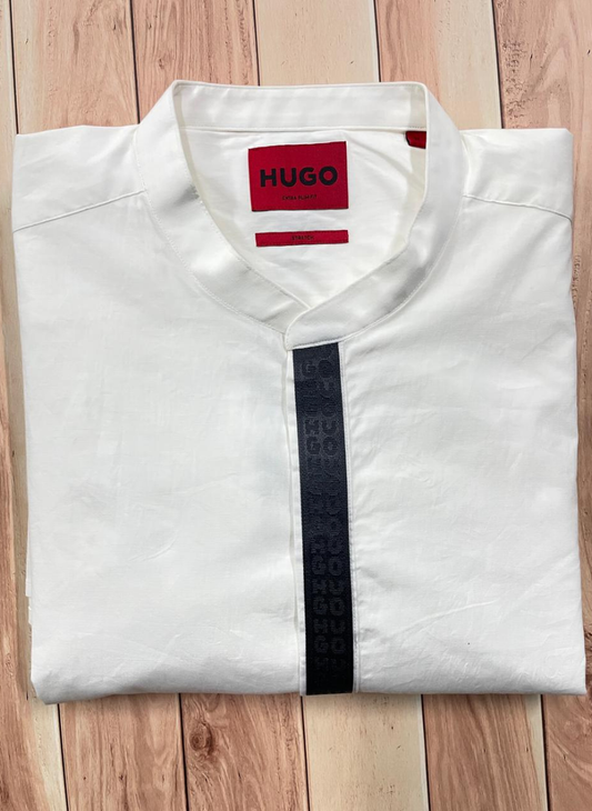 HUGO - white full sleeve shirt - extra slim fit