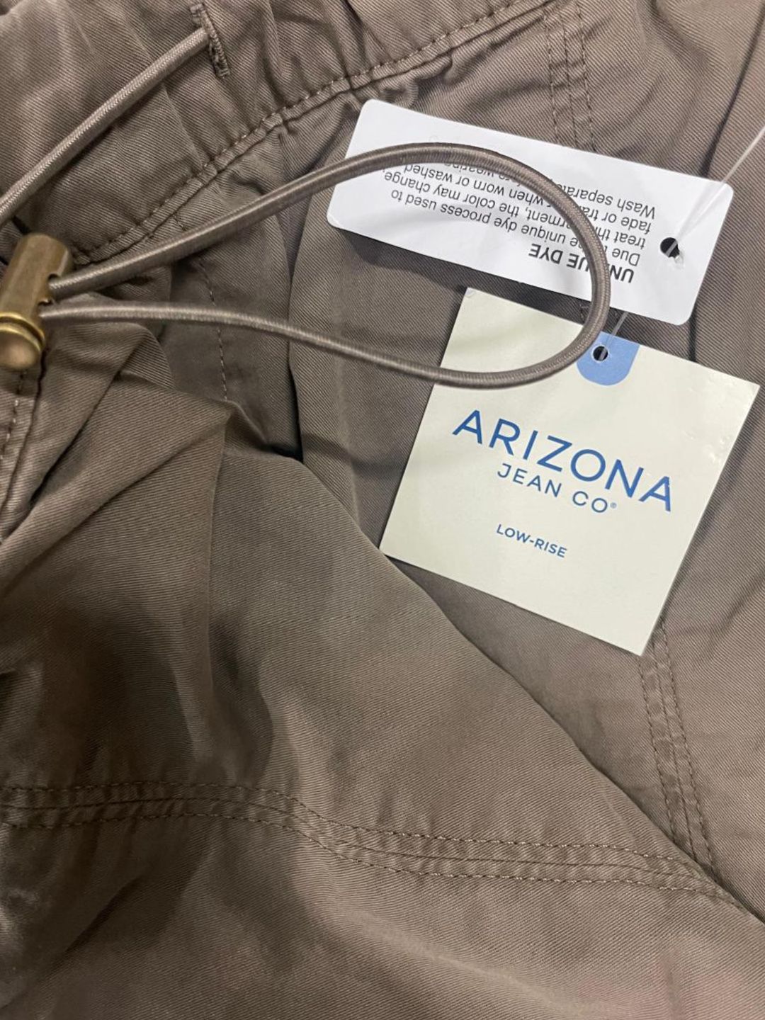 Arizona Womens Low Rise Wide Leg Cargo Pant